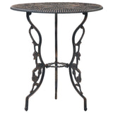 3 Piece Bistro Set Cast Aluminium - Front View