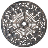 3 Piece Bistro Set Cast Aluminium - Top-Down View