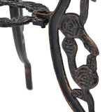 3 Piece Bistro Set Cast Aluminium - Rear View