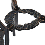 3 Piece Bistro Set Cast Aluminium - Close-Up Angle