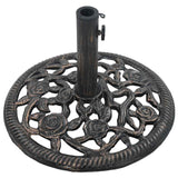 Umbrella Base Bronze 12 kg 48 cm Cast Iron - 45-Degree Angle