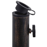 Umbrella Base Bronze 12 kg 48 cm Cast Iron - Low Angle