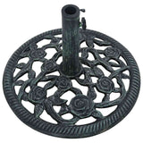 Umbrella Base Green 9 kg 40 cm Cast Iron - 45-Degree Angle