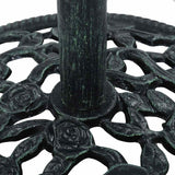 Umbrella Base Green 9 kg 40 cm Cast Iron - Rear View