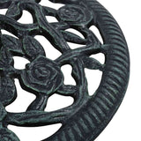 Umbrella Base Green 9 kg 40 cm Cast Iron - Close-Up Angle