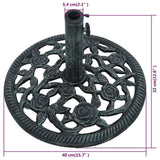 Umbrella Base Green 9 kg 40 cm Cast Iron