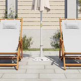 Umbrella Base White 9 kg 40 cm Cast Iron - Side View