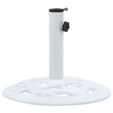 Umbrella Base White 9 kg 40 cm Cast Iron - Top-Down View