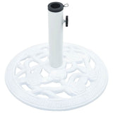 Umbrella Base White 9 kg 40 cm Cast Iron - 45-Degree Angle