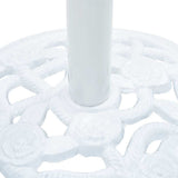 Umbrella Base White 9 kg 40 cm Cast Iron - Close-Up Angle
