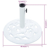 Umbrella Base White 9 kg 40 cm Cast Iron - Extra Image