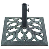 Umbrella Base Green 12 kg 49 cm Cast Iron - Rear View