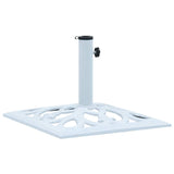 Umbrella Base White 12 kg 49 cm Cast Iron - Front View