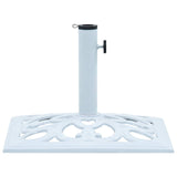 Umbrella Base White 12 kg 49 cm Cast Iron - Top-Down View