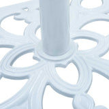Umbrella Base White 12 kg 49 cm Cast Iron - Low Angle