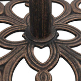 Umbrella Base Bronze 12 kg 49 cm Cast Iron - Rear View