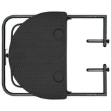 Hanging Balcony Table Brown 60x64x83.5 cm Plastic Rattan Look - Rear View