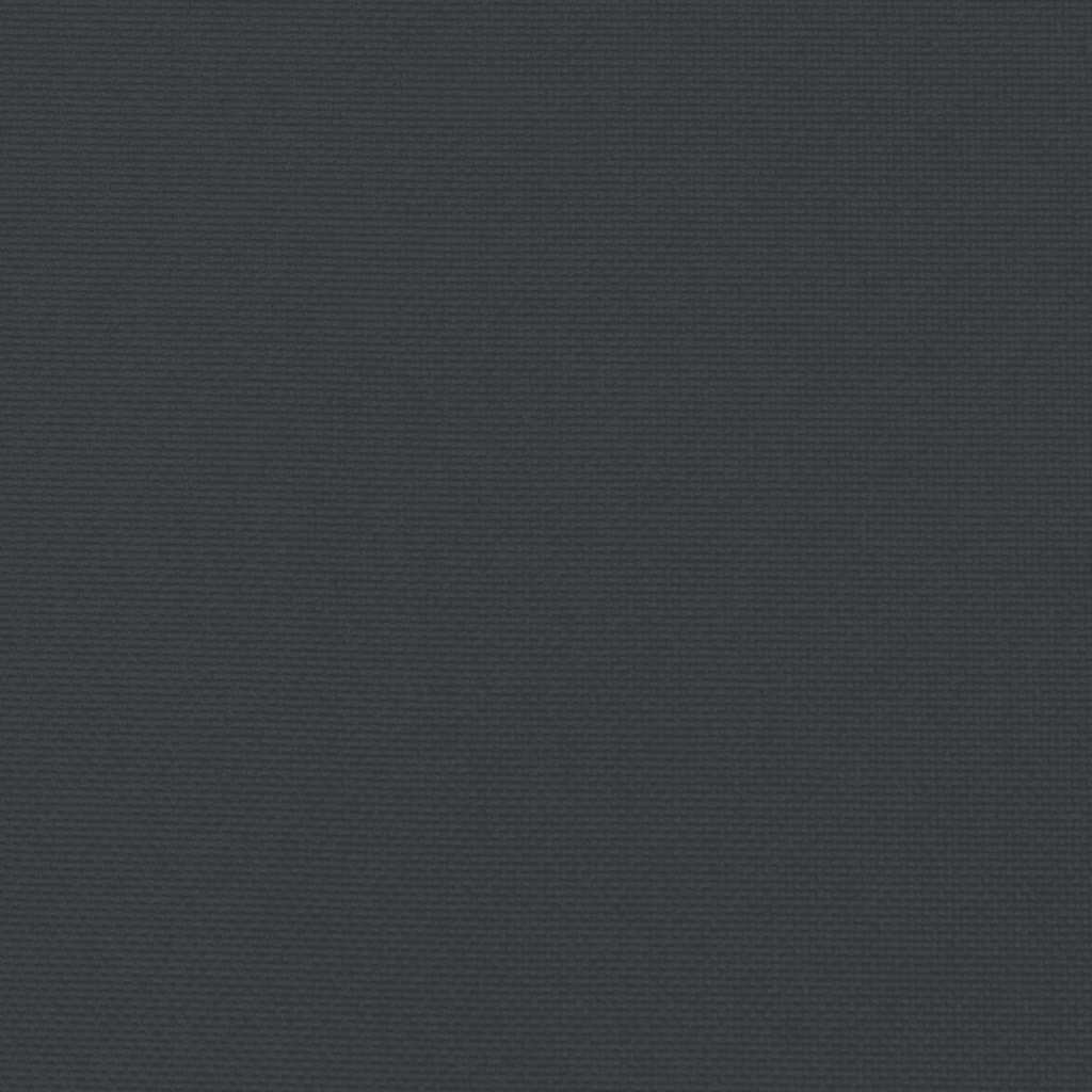 Garden Highback Chair Cushions 2 pcs Black 120x50x3 cm Fabric