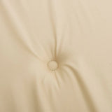 Garden Highback Chair Cushions 2 pcs Beige 120x50x3 cm Fabric - Low Angle