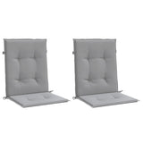 Garden Lowback Chair Cushions 2 pcs Grey Oxford Fabric
