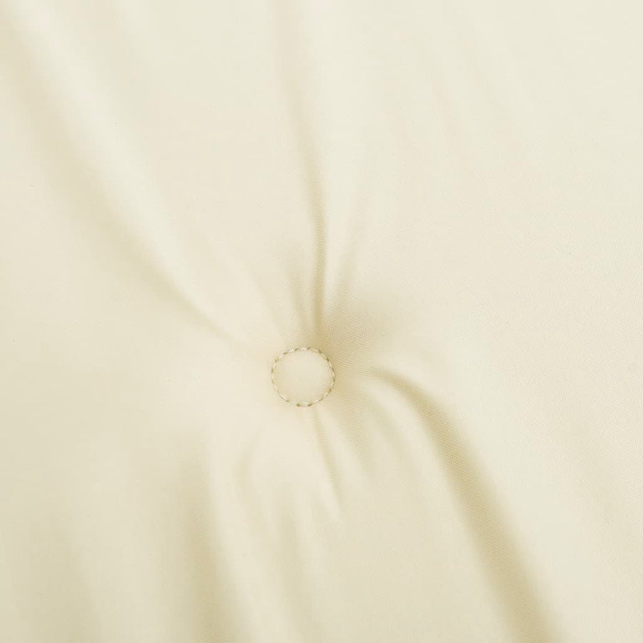 Garden Lowback Chair Cushions 2 pcs Cream 100x50x3 cm Oxford Fabric
