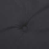 Garden Lowback Chair Cushions 2 pcs Black 100x50x3 cm Oxford Fabric