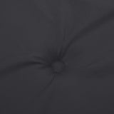 Garden Lowback Chair Cushions 4 pcs Black 100x50x3 cm Oxford Fabric