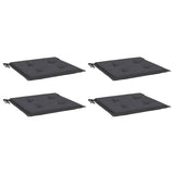 Garden Chair Cushions 4 pcs Anthracite 40x40x4 cm Oxford Fabric - Side View