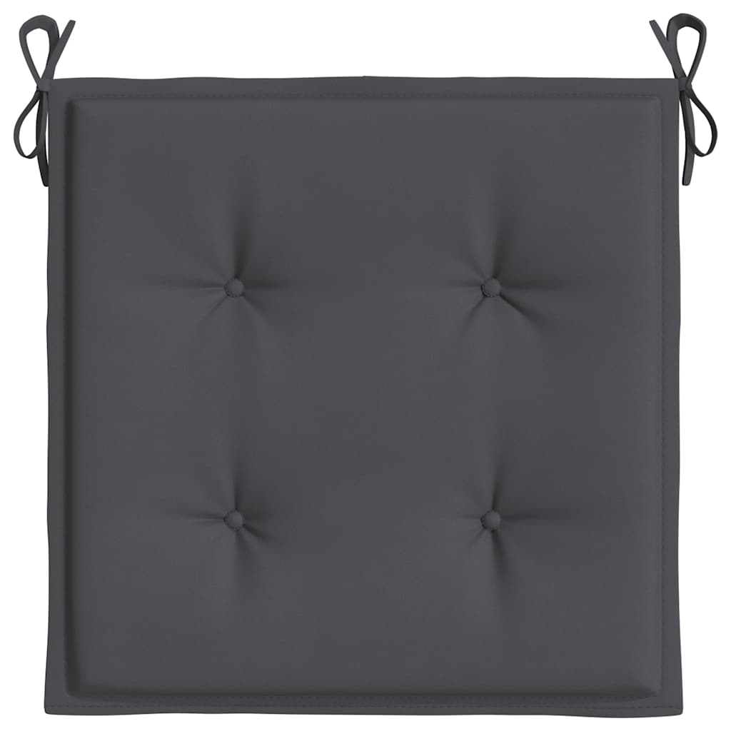 Garden Chair Cushions 4 pcs Anthracite 40x40x4 cm Oxford Fabric