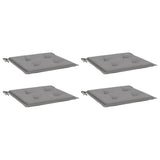 Garden Chair Cushions 4 pcs Grey 40x40x4 cm Oxford Fabric