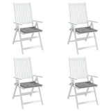Garden Chair Cushions 4 pcs Grey 40x40x4 cm Oxford Fabric
