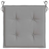 Garden Chair Cushions 4 pcs Grey 40x40x4 cm Oxford Fabric - Rear View
