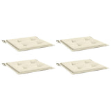 Garden Chair Cushions 4 pcs Cream 40x40x4 cm Oxford Fabric