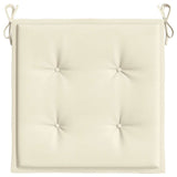 Garden Chair Cushions 4 pcs Cream 40x40x4 cm Oxford Fabric