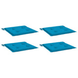 Garden Chair Cushions 4 pcs Blue 40x40x3 cm Oxford Fabric