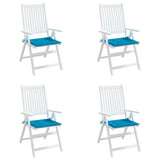 Garden Chair Cushions 4 pcs Blue 40x40x3 cm Oxford Fabric