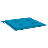 Garden Chair Cushions 4 pcs Blue 40x40x3 cm Oxford Fabric - Top-Down View