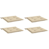 Garden Chair Cushions 4 pcs Beige 40x40x4 cm Oxford Fabric