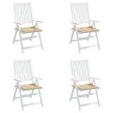 Garden Chair Cushions 4 pcs Beige 40x40x4 cm Oxford Fabric