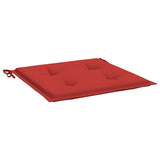 Garden Chair Cushions 2 pcs Red 50x50x4 cm Oxford Fabric