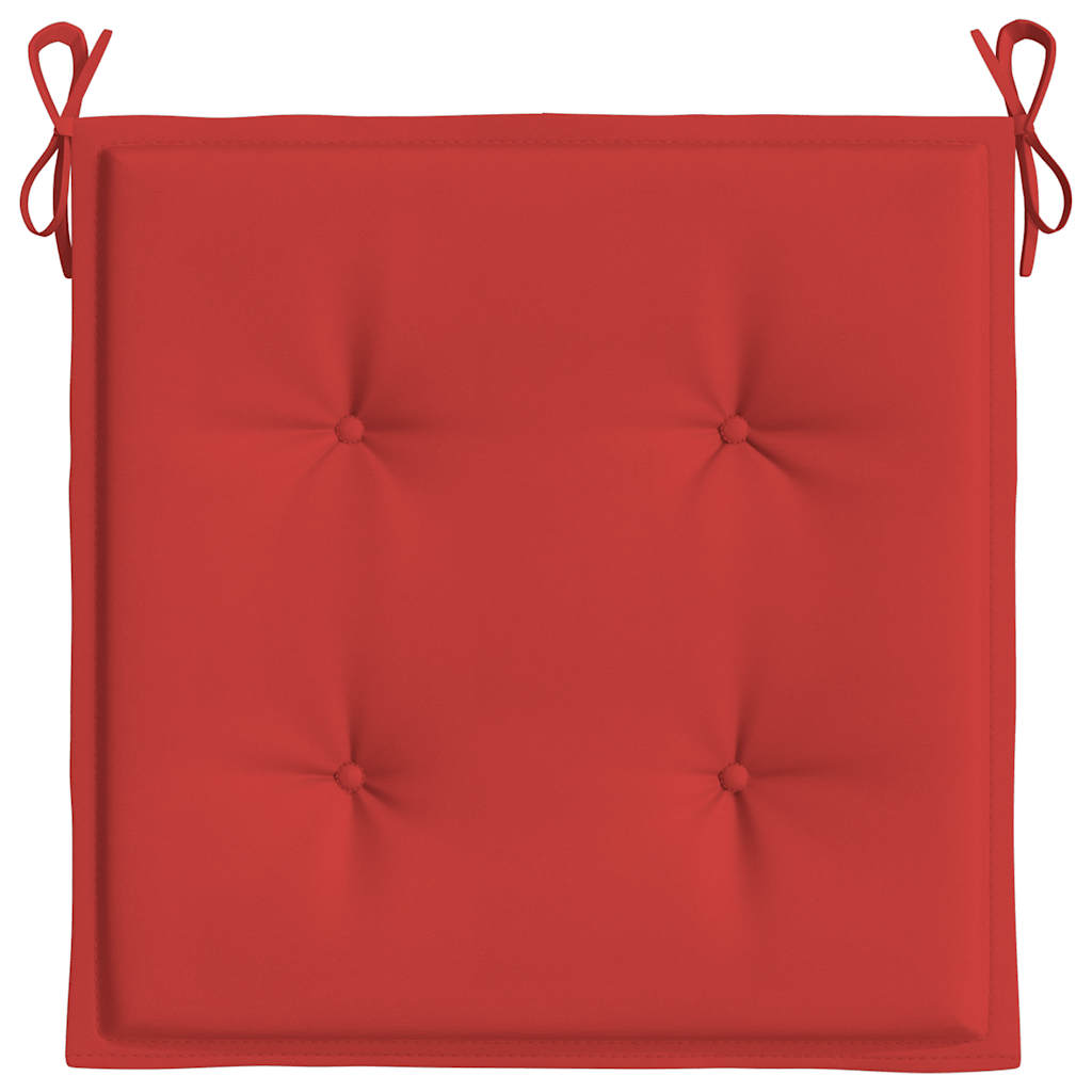 Garden Chair Cushions 2 pcs Red 50x50x4 cm Oxford Fabric