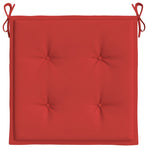 Garden Chair Cushions 2 pcs Red 50x50x3 cm Oxford Fabric