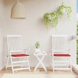 Garden Chair Cushions 2 pcs Red 50x50x4 cm Oxford Fabric