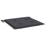 Garden Chair Cushions 2 pcs Anthracite 50x50x4 cm Oxford Fabric - 45-Degree Angle