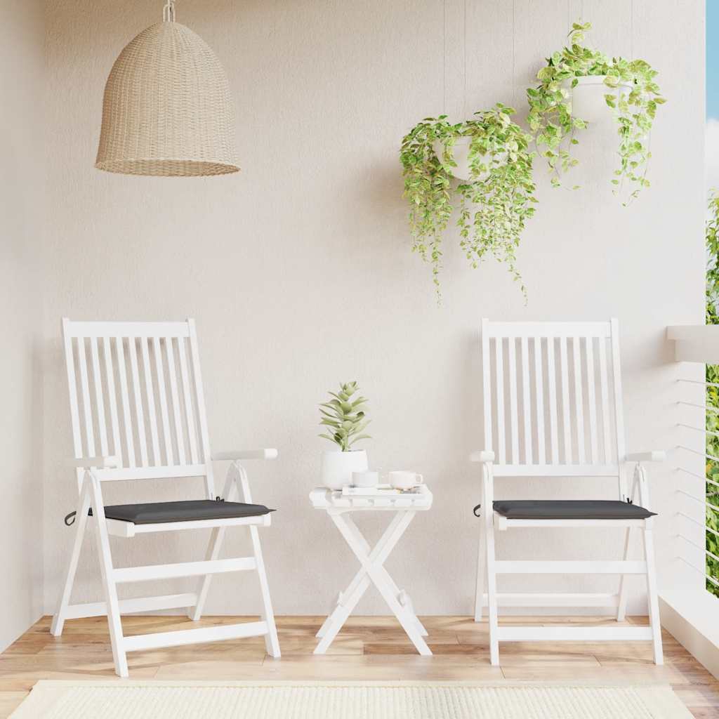 Garden Chair Cushions 2 pcs Anthracite 50x50x4 cm Oxford Fabric