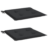 Garden Chair Cushions 2 pcs Black 50x50x4 cm Oxford Fabric