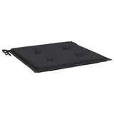 Garden Chair Cushions 2 pcs Black 50x50x4 cm Oxford Fabric