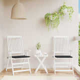 Garden Chair Cushions 2 pcs Black 50x50x4 cm Oxford Fabric