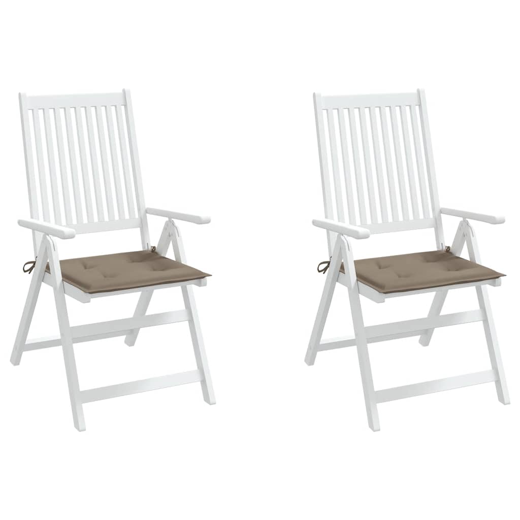 Garden Chair Cushions 2 pcs Taupe 50x50x4 cm Oxford Fabric