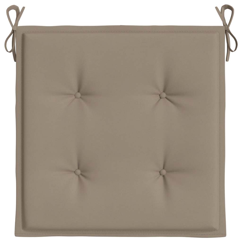 Garden Chair Cushions 2 pcs Taupe 50x50x4 cm Oxford Fabric